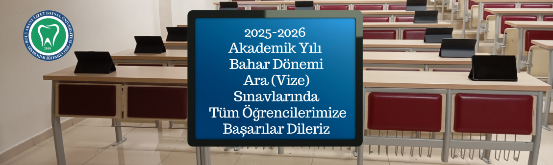 Tüm Öğrencilerimize Ara Sınavlarda Başarılar Dileriz.