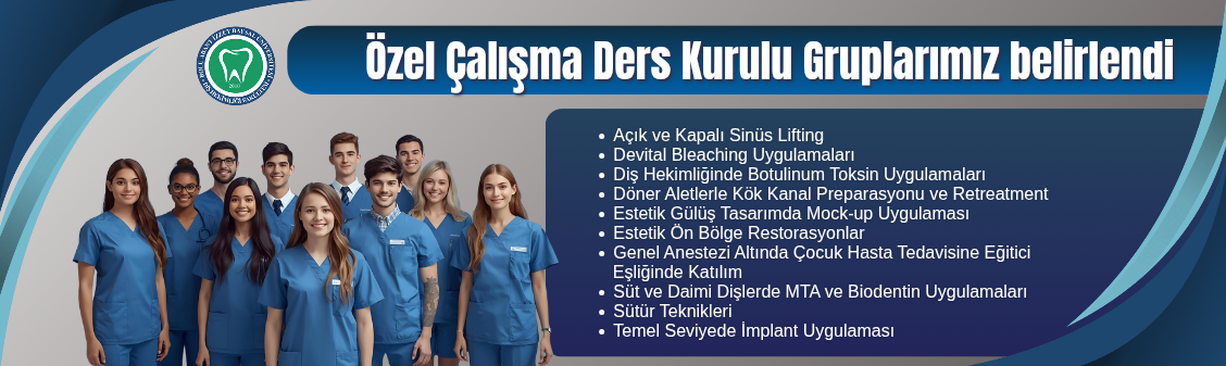 Özel Çalışma Ders Kurulu Gruplarımız Belirlendi