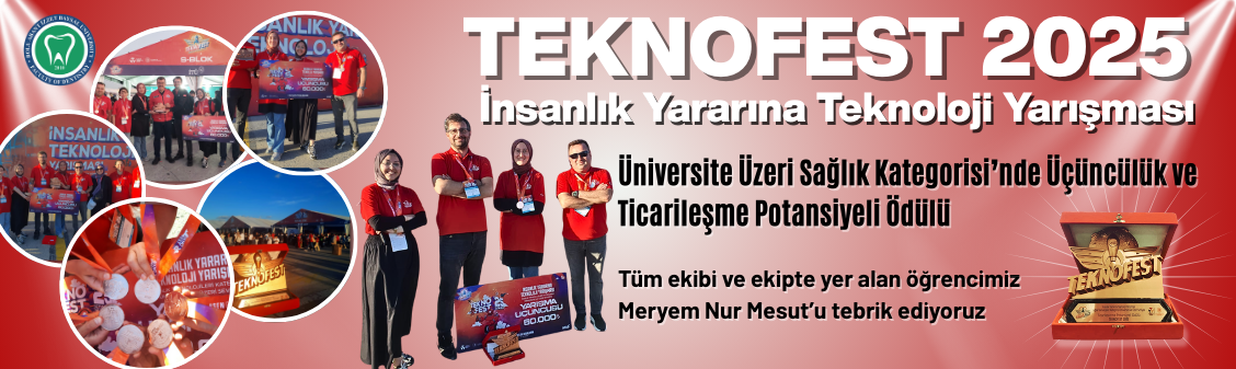 Teknofest 2025'te Ödül alan Fakültemiz Öğrencisi Meryem Nur Mesut'u ve tüm ekibi tebrik ederiz 