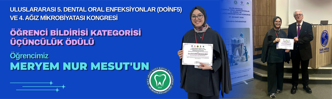 Öğrencimiz Meryem Nur Mesut'a Üçüncülük Ödülü